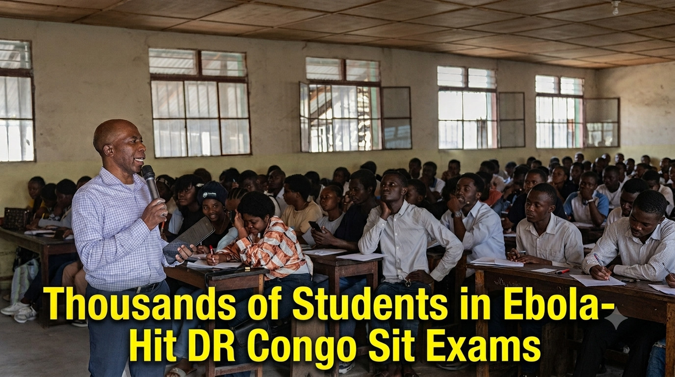 Thousands take national exams in Ebola-hit eastern DRC